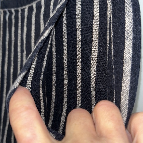 Ellen Tracy Linen Striped Pants Size Medium - Picture 5 of 7